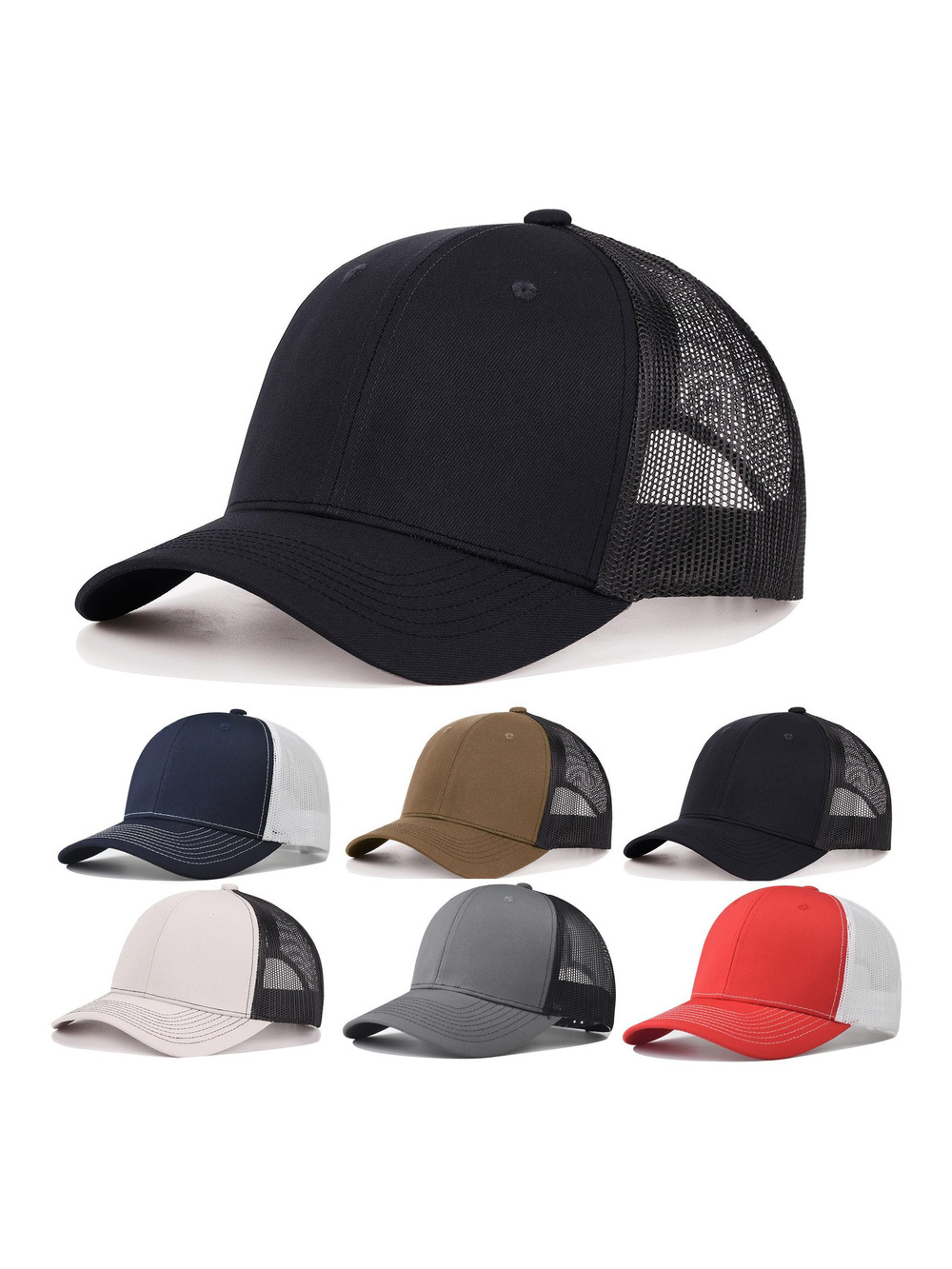 6Pack Unisex Vintage Washed Cotton Baseball Cap Soft | 6 Pcs | Size OS